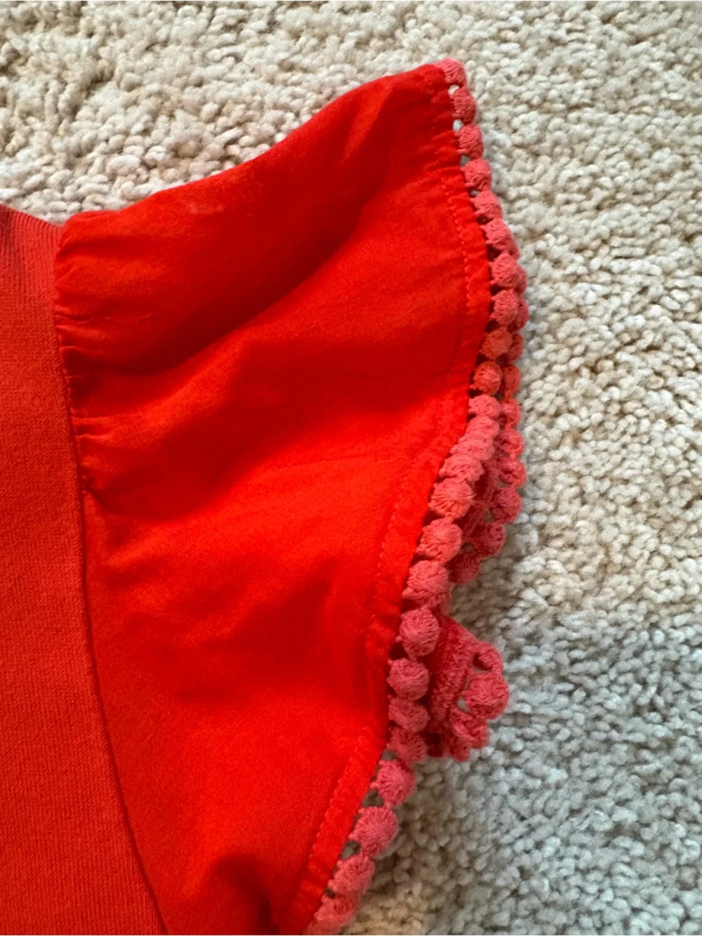kate spade Red Flutter Sleeve Tee